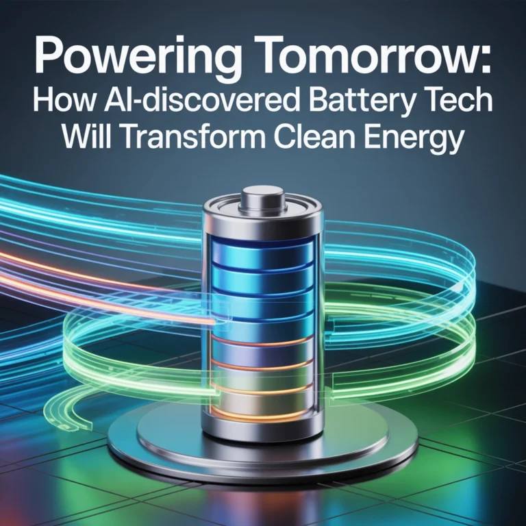 Powering Tomorrow: How AI-Discovered Battery Tech Will Transform Clean Energy