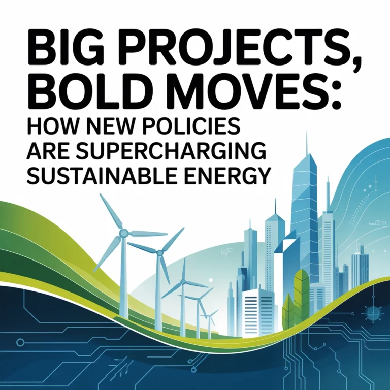 Big Projects, Bold Moves: How New Policies Are Supercharging Sustainable Energy