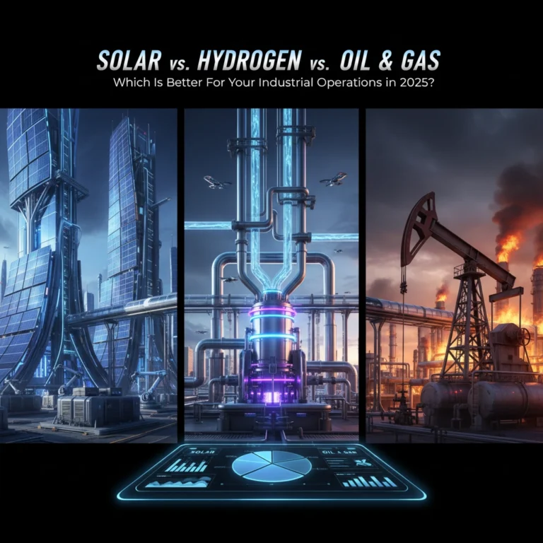 Solar vs. Hydrogen vs. Oil & Gas: Which Is Better For Your Industrial Operations in 2025?